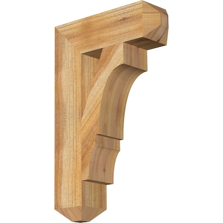 Ekena Millwork Balboa Craftsman Rough Sawn Bracket, Western Red Cedar, 4"W x 14"D x 22"H BKT04X14X22BOA04RWR